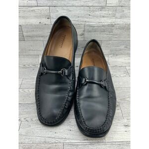 Florsheim Imperial Mens Black Leather Bit Loafers 12110-005 Size 10.5 EEE Wide
